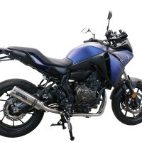 Escape compatível com Yamaha Tracer 7 GT 2020-2024, M3 Inox , Escape racing linha completa, silencioso mais coletor com dbkiller, não homologado 