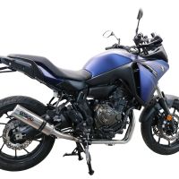 Escape compatível com Yamaha Tracer 7 GT 2020-2024, M3 Inox , Escape racing linha completa, silencioso mais coletor com dbkiller, não homologado 