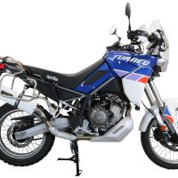 Escape compatível com Aprilia Tuareg 660 2021-2024, Albus Evo4, Escape legal, homologado, silenciador com db killer removível e tubo de ligação específico 