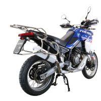 Escape compatível com Aprilia Tuareg 660 2021-2024, Albus Evo4, Escape legal, homologado, silenciador com db killer removível e tubo de ligação específico 