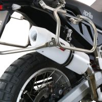 Escape compatível com Aprilia Tuareg 660 2021-2024, Albus Evo4, Escape legal, homologado, silenciador com db killer removível e tubo de ligação específico 