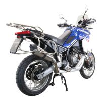 GPR escape compatível com  Aprilia Tuareg 660 2021-2024, New Grand Prix Evo Titanium, Escape legal, homologado, silenciador com db killer removível e tubo de ligação específico 