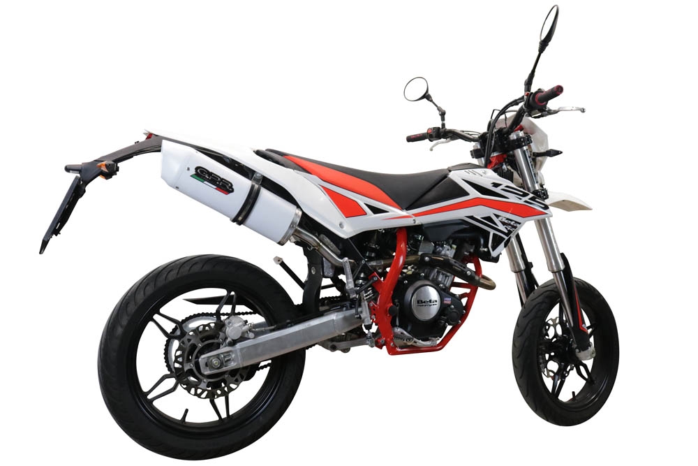 Escape compatível com Beta RR 125 4T Enduro 2019-2020, Albus Evo4, Escape legal, aprovado, com db killer removível, tubo de conexão e conversor catalítico 