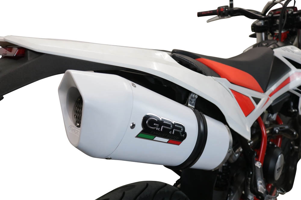 Escape compatível com Beta RR 125 4T Enduro 2019-2020, Albus Evo4, Escape legal, aprovado, com db killer removível, tubo de conexão e conversor catalítico 