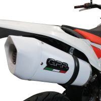 Escape compatível com Beta RR 125 4T Enduro 2019-2020, Albus Evo4, Escape legal, aprovado, com db killer removível, tubo de conexão e conversor catalítico 