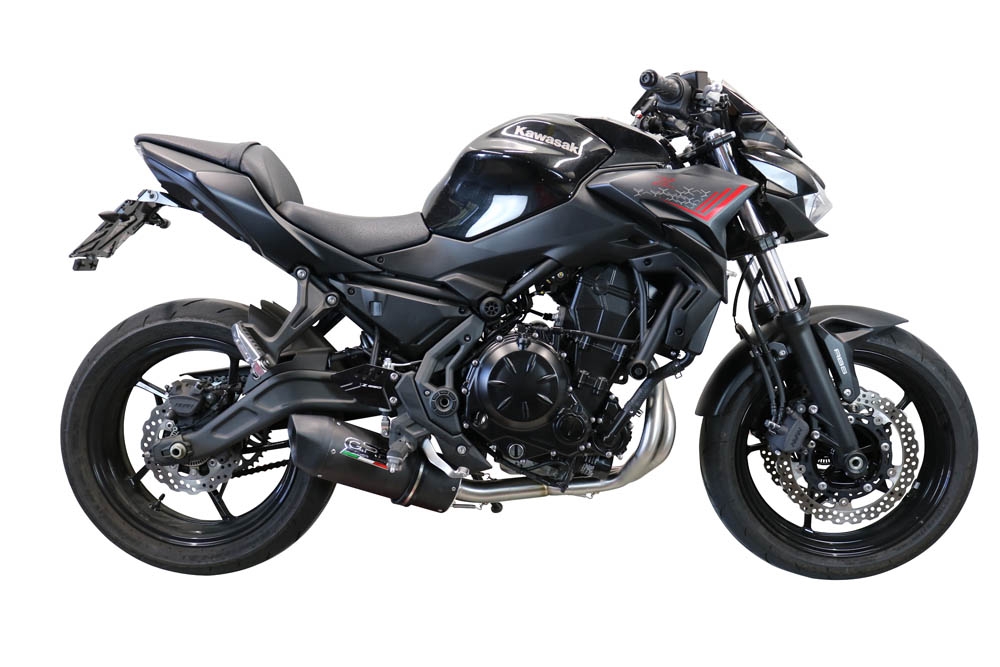 Escape compatível com Kawasaki Z 650 2017-2020, Furore Evo4 Nero, Sistema homologado com catalisador linha completa, silencioso mais coletor 