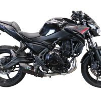 Escape compatível com Kawasaki Z 650 2017-2020, Furore Evo4 Nero, Sistema homologado com catalisador linha completa, silencioso mais coletor 