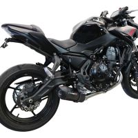 Escape compatível com Kawasaki Z 650 2017-2020, Furore Evo4 Nero, Sistema homologado com catalisador linha completa, silencioso mais coletor 