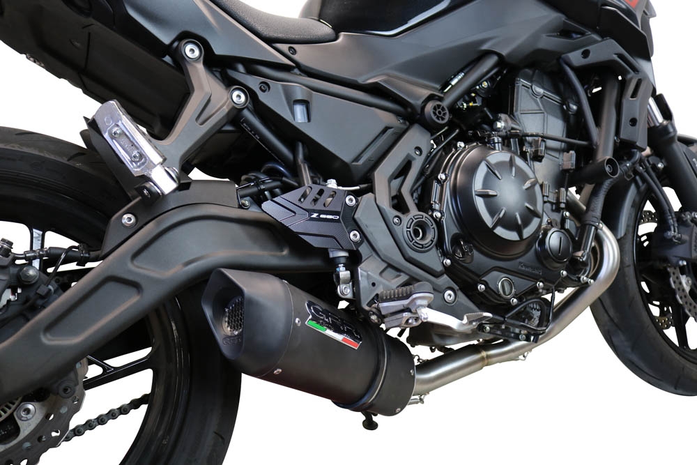 Escape compatível com Kawasaki Z 650 2017-2020, Furore Evo4 Nero, Sistema homologado com catalisador linha completa, silencioso mais coletor 
