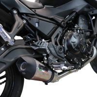 GPR escape compatível com  Kawasaki Ninja 650 2017-2020, New Grand Prix Evo Titanium, Sistema homologado com catalisador linha completa, silencioso mais coletor 