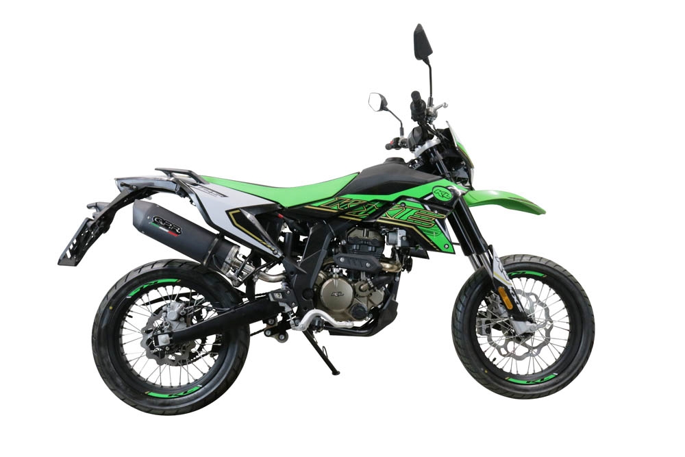Escape compatível com Ktm Duke 125 2011-2016, Furore Nero, Sistema racing Silencioso com tubo de ligação 