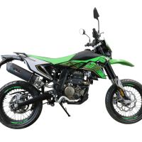 Escape compatível com Ktm Duke 125 2011-2016, Furore Nero, Sistema racing Silencioso com tubo de ligação 