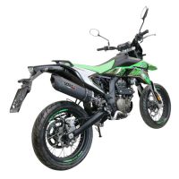 Escape compatível com Ktm Duke 125 2011-2016, Furore Nero, Sistema racing Silencioso com tubo de ligação 