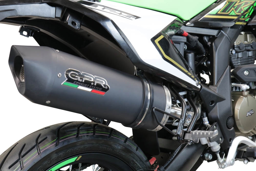 Escape compatível com Ktm Duke 125 2011-2016, Furore Nero, Sistema racing Silencioso com tubo de ligação 