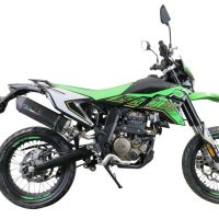 Escape compatível com KL MOTOR KXE 125 2022-2023, Furore Evo4 Poppy, Escape legal, homologado, silenciador com catalisador, db killer removível e tubo de ligação específico 