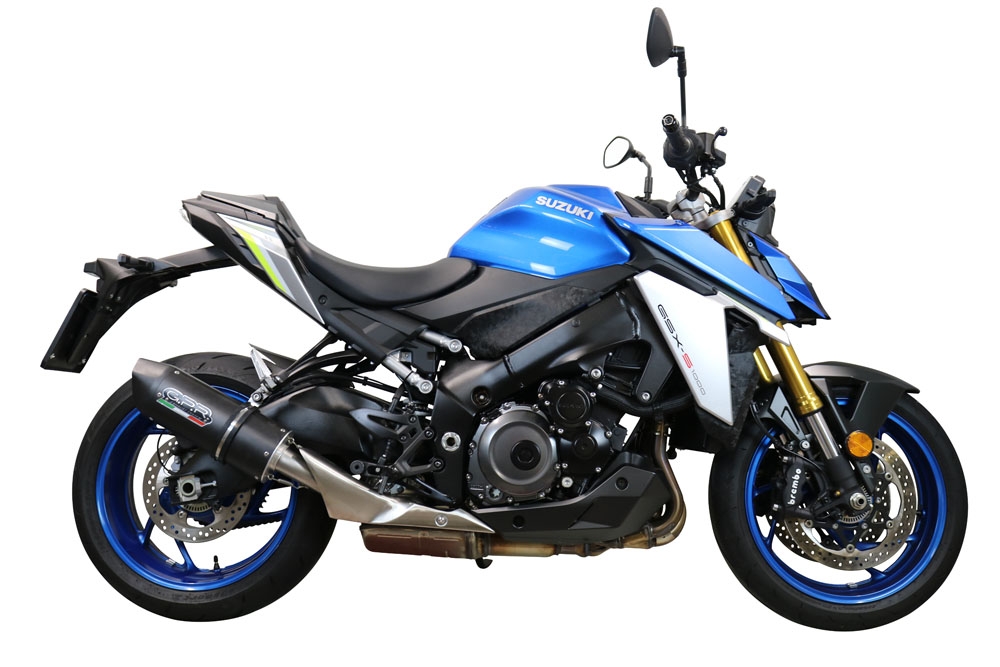 Escape compatível com Suzuki Gsx-S 1000 GT 2017-2020, Furore Evo4 Nero, Escape legal, homologado, silenciador com db killer removível e tubo de ligação específico 