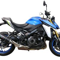 Escape compatível com Suzuki Gsx-S 1000 GT 2017-2020, Furore Evo4 Nero, Escape legal, homologado, silenciador com db killer removível e tubo de ligação específico 