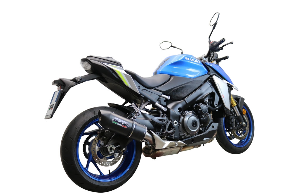 Escape compatível com Suzuki Gsx-S 1000 GT 2017-2020, Furore Evo4 Nero, Escape legal, homologado, silenciador com db killer removível e tubo de ligação específico 