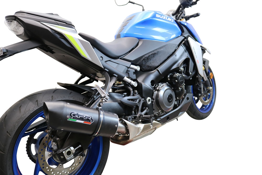 Escape compatível com Suzuki Gsx-S 1000 GT 2017-2020, Furore Evo4 Nero, Escape legal, homologado, silenciador com db killer removível e tubo de ligação específico 