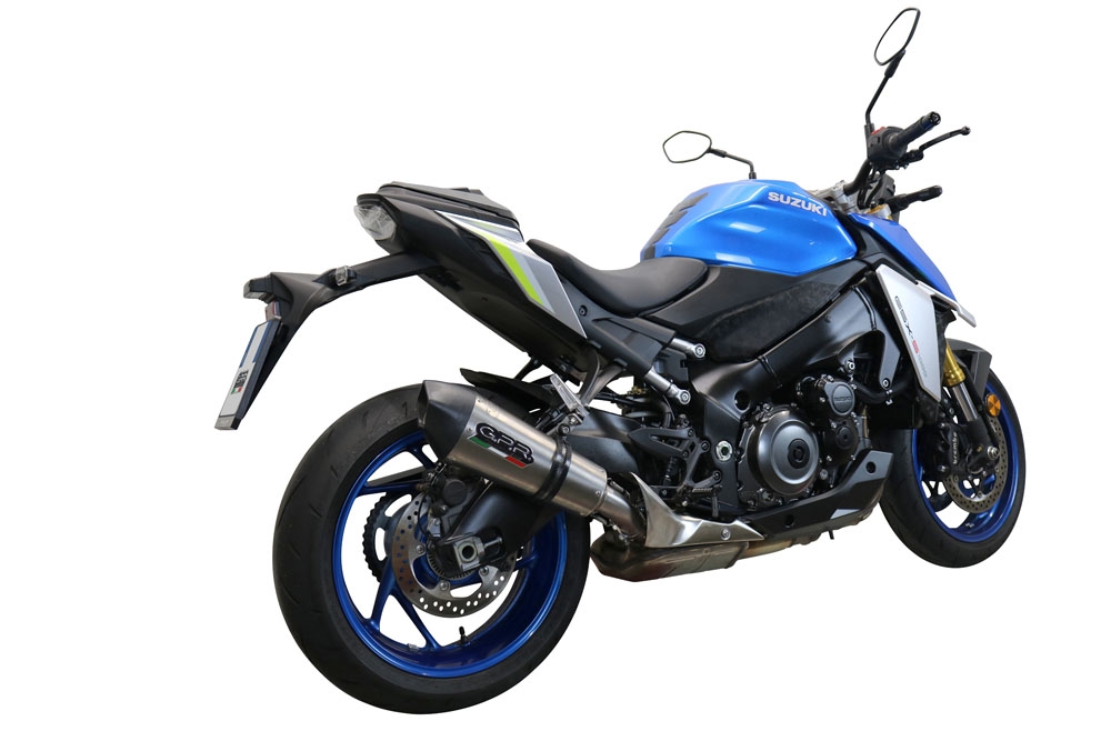 Escape compatível com Suzuki Gsx-S 1000 GX 2024-2025, GP Evo4 Titanium, Escape legal, homologado, silenciador com db killer removível e tubo de ligação específico 
