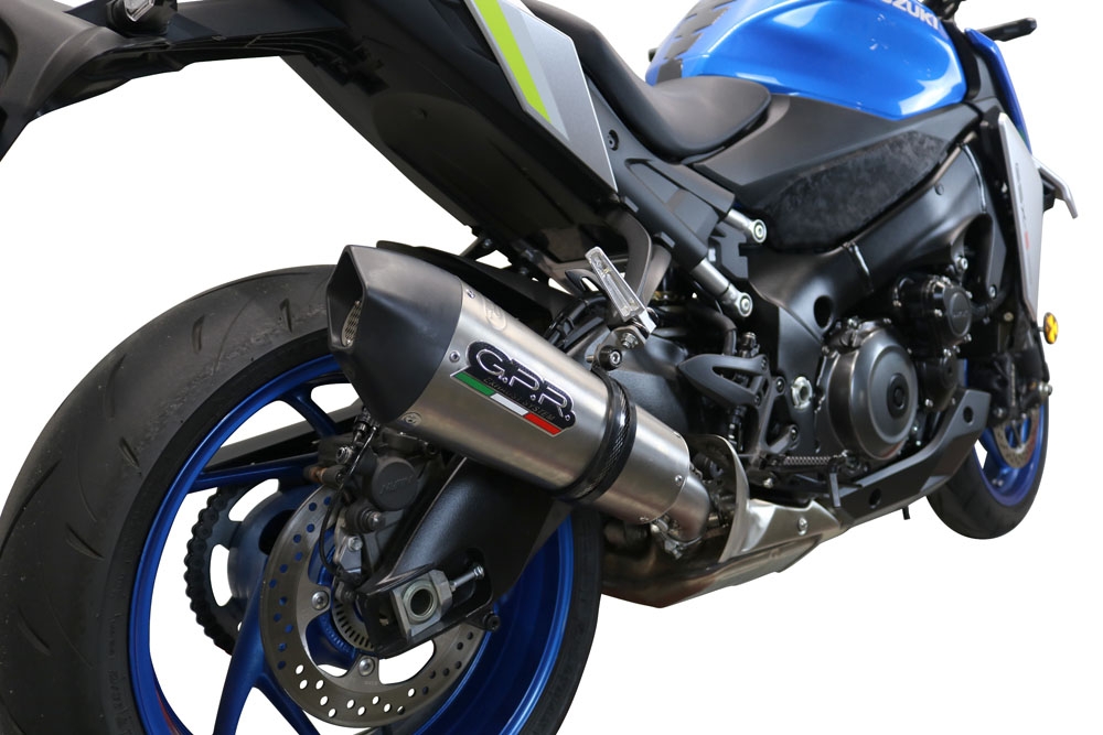 Escape compatível com Suzuki Gsx-S 1000 GX 2024-2025, GP Evo4 Titanium, Escape legal, homologado, silenciador com db killer removível e tubo de ligação específico 