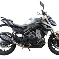 Escape compatível com Voge 500R 2021-2024, Furore Evo4 Nero, Escape legal, homologado, silenciador com db killer removível e tubo de ligação específico 