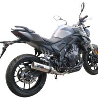 Escape compatível com Voge 500R 2021-2024, M3 Inox , Sistema racing Silencioso com tubo de ligação 