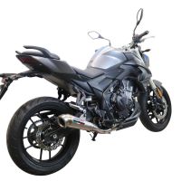 Escape compatível com Voge 500R 2021-2024, Powercone Evo, Sistema racing Silencioso com tubo de ligação 