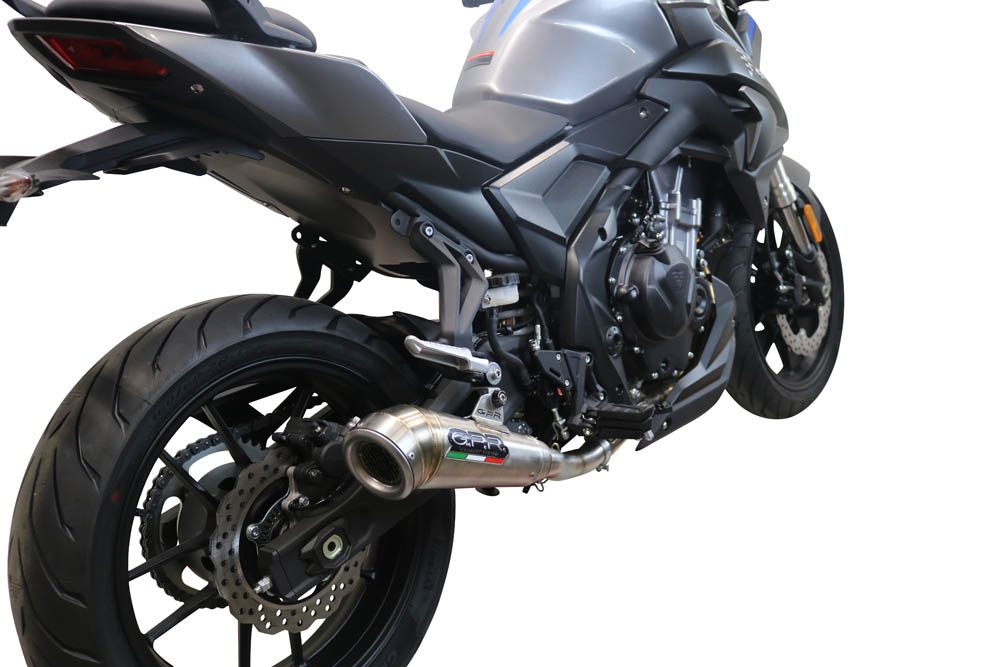 Escape compatível com Voge 500R 2021-2024, Powercone Evo, Sistema racing Silencioso com tubo de ligação 