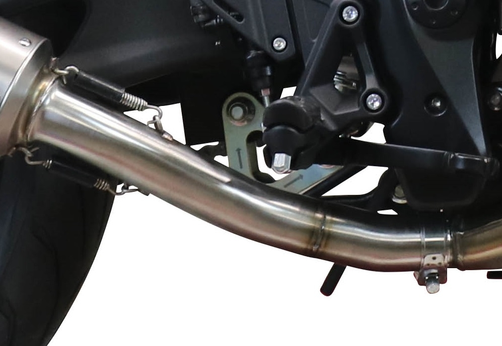 Escape compatível com Voge 500R 2021-2024, M3 Black Titanium, Sistema racing Silencioso com tubo de ligação 
