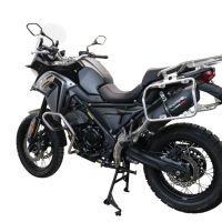 Escape compatível com Voge 650DSX 2021-2024, Furore Evo4 Nero, Escape legal, homologado, silenciador com catalisador, db killer removível e tubo de ligação específico 