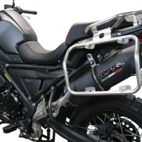 Escape compatível com Voge 650DSX 2021-2024, Furore Evo4 Nero, Escape legal, homologado, silenciador com catalisador, db killer removível e tubo de ligação específico 