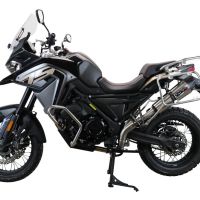 GPR escape compatível com  Voge 650DSX 2021-2024, New Grand Prix Evo Titanium, Escape legal, homologado, silenciador com catalisador, db killer removível e tubo de ligação específico 