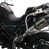 GPR escape compatível com  Voge 650DSX 2021-2024, New Grand Prix Evo Titanium, Escape legal, homologado, silenciador com catalisador, db killer removível e tubo de ligação específico 