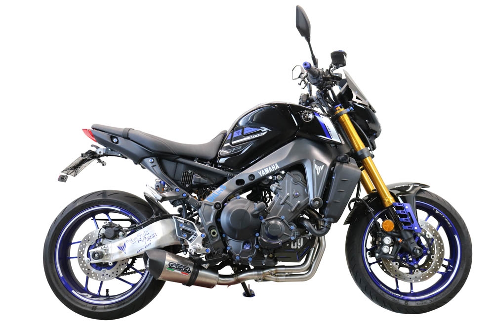 Escape compatível com Yamaha Mt-09 2014-2020, Gpe Ann. titanium, Escape racing linha completa, silencioso mais coletor com dbkiller, não homologado 