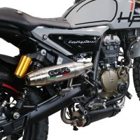 Escape compatível com F.B. Mondial Hps 125 2021-2023, Deeptone Inox, Escape Racing, linha completa, fornecido com coletor específico, artigo sem homologação 