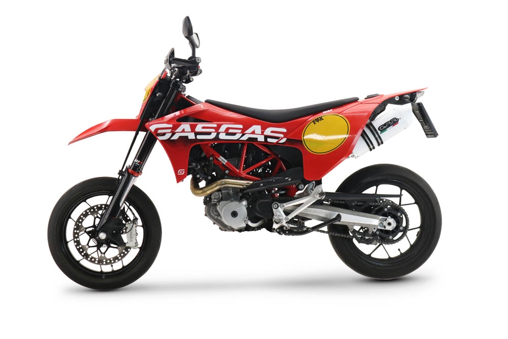 Escape compatível com Gas Gas SM 700 2023-2024, Albus Evo4, Escape legal, aprovado, com db killer removível, tubo de conexão e conversor catalítico 