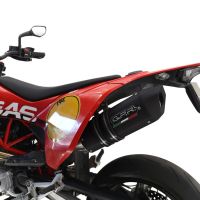 Escape compatível com Gas Gas ES 700 2023-2024, Furore Evo4 Nero, Escape legal, aprovado, com db killer removível, tubo de conexão e conversor catalítico 