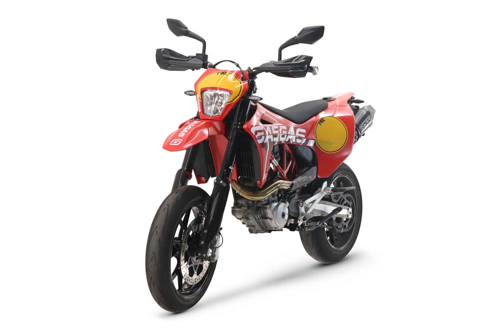 GPR escape compatível com  Gas Gas ES 700 2023-2024, New Grand Prix Evo Poppy, Escape legal, aprovado, com db killer removível, tubo de conexão e conversor catalítico 