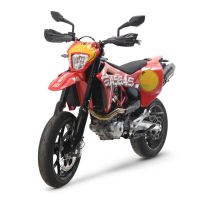 GPR escape compatível com  Gas Gas ES 700 2023-2024, New Grand Prix Evo Poppy, Escape legal, aprovado, com db killer removível, tubo de conexão e conversor catalítico 