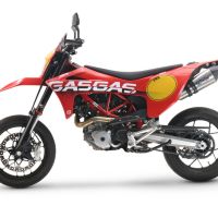 GPR escape compatível com  Gas Gas ES 700 2023-2024, New Grand Prix Evo Titanium, Escape legal, aprovado, com db killer removível, tubo de conexão e conversor catalítico 