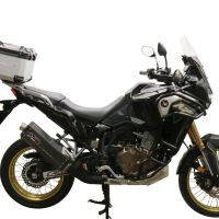 Top case em alumínio, cor prata com placa específica incluída Top case maletas GPR TECH compatível com Honda Crf 1100 L Africa Twin 2020/2024 e5