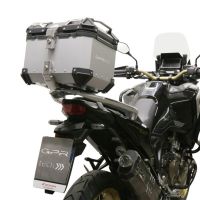 Top case em alumínio, cor prata com placa específica incluída Top case maletas GPR TECH compatível com Honda Crf 1100 L Africa Twin 2020/2024 e5