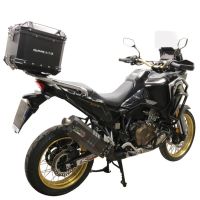 Top case em alumínio, cor prata com placa específica incluída Top case maletas GPR TECH compatível com Honda Crf 1100 L Africa Twin 2020/2024 e5