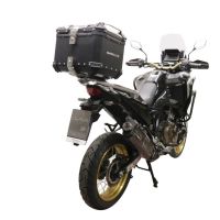 Top case em alumínio, cor prata com placa específica incluída Top case maletas GPR TECH compatível com Honda Crf 1100 L Africa Twin 2020/2024 e5