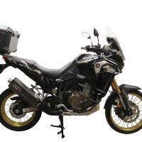 Top case em alumínio, cor preta com placa específica incluída Top case maletas GPR TECH compatível com Honda Crf 1100 L Africa Twin 2020/2024 e5