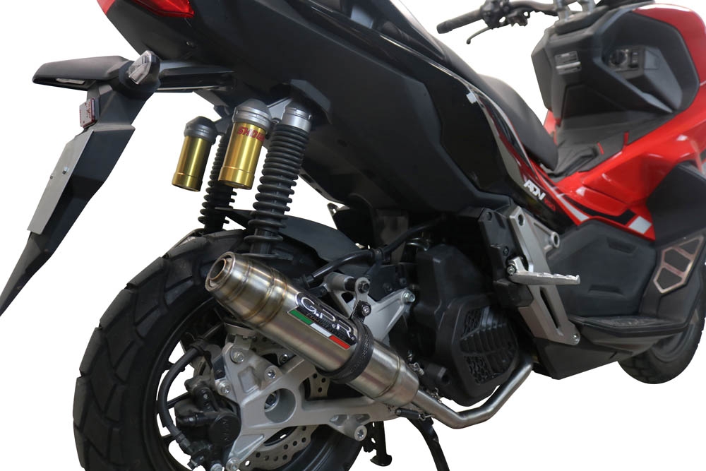 Escape compatível com Honda X-Adv 150 2020-2023, Deeptone Inox, Escape racing linha completa, silencioso mais coletor com dbkiller, não homologado 