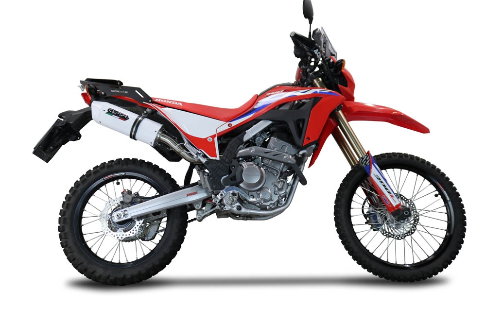 Escape compatível com Honda Crf 300 L - Rally 2021-2024, Albus Ceramic, Escapamento Racing, silenciador com conexão específica e db killer removível 