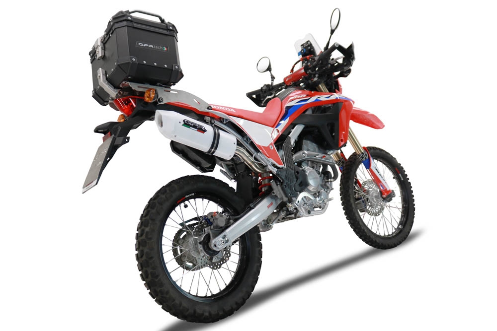 Escape compatível com Honda Crf 300 L - Rally 2021-2024, Albus Ceramic, Escapamento Racing, silenciador com conexão específica e db killer removível 