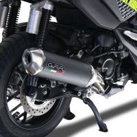 Escape compatível com Honda Adv 350 2022-2024, Pentascooter, Sistema homologado com catalisador, silencioso mais tubo de ligação específico 